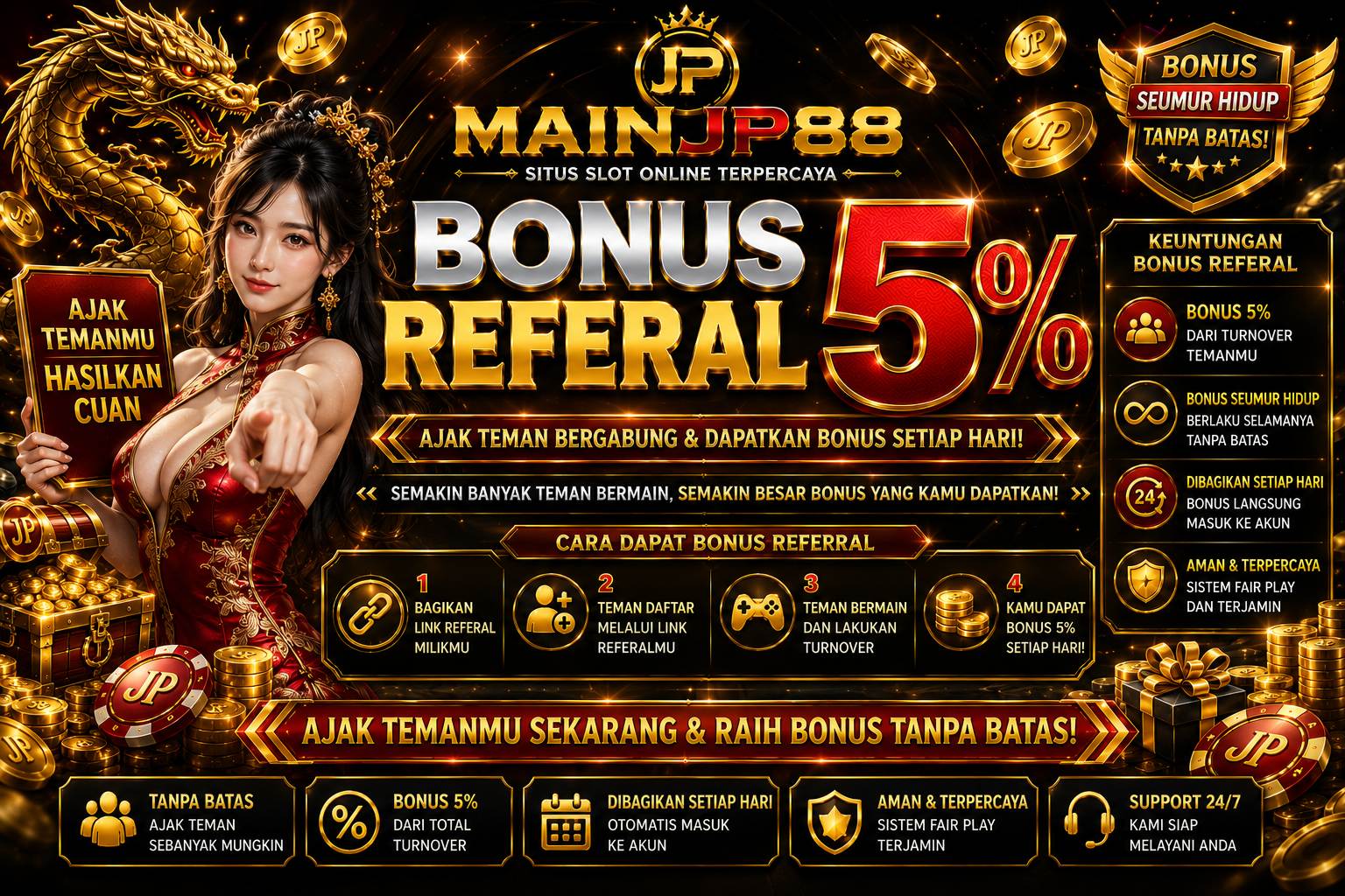 BONUS REFFERAL 5%