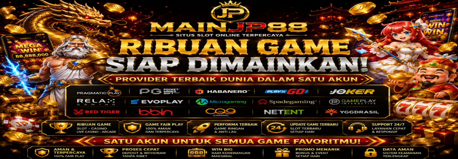 RIBUAN GAME SIAP DIMAINKAN!